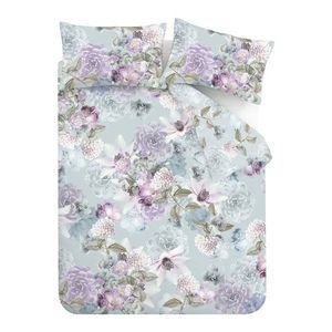 Svetlomodré obliečky na jednolôžko 135x200 cm Floral Serenity – RHS vyobraziť