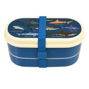 Tmavomodrý detský desiatový box Sharks – Rex London vyobraziť