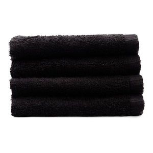 Čierne rýchloschnúce/froté bavlnené uteráky v súprave 4 ks 30x30 cm Quick Dry – Catherine Lansfield vyobraziť