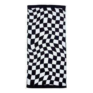 Čiern-obiela bavlnená plážová osuška 76x160 cm Checkerboard – Catherine Lansfield vyobraziť