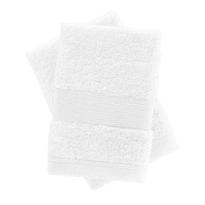 Biele froté bavlnené uteráky v súprave 2 ks 30x30 cm Anti-Bacterial – Catherine Lansfield vyobraziť