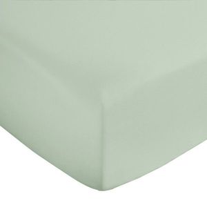 Svetlozelená napínacia plachta z bavlneného saténu 90x190 cm Cotton Sateen – Bianca vyobraziť