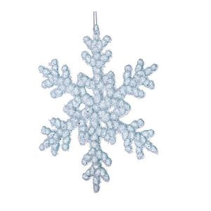 Sklenená vianočná ozdoba ø 6 cm Snowflake – Dakls vyobraziť