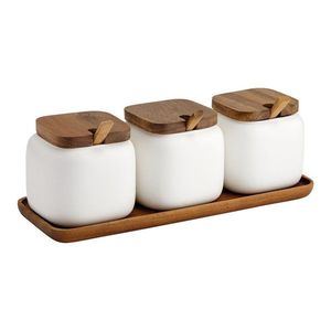 Porcelánové dózy v súprave 3 ks na cukor/na soľ Essentials – Ladelle vyobraziť