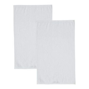 Biele rýchloschnúce/froté bavlnené osušky v súprave 2 ks 90x140 cm Quick Dry – Catherine Lansfield vyobraziť