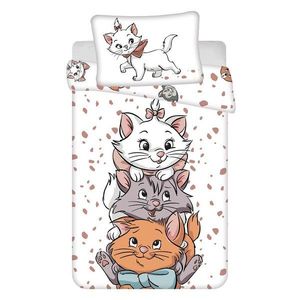 Biela bavlnená detská obliečka do postieľky 100x135 cm Marie Cat "Friends" – Jerry Fabrics vyobraziť