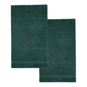 Tmavozelené froté bavlnené osušky v súprave 2 ks 90x140 cm Anti-Bacterial – Catherine Lansfield vyobraziť