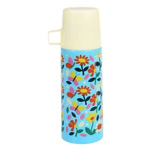 Modrá/krémovobiela detská termoska 350 ml Butterfly Garden – Rex London vyobraziť