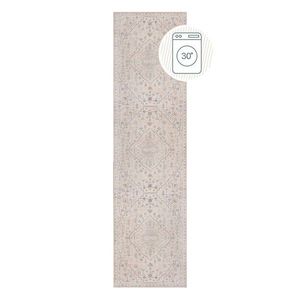 Krémový prateľný behúň 60x230 cm Teo Traditional – Flair Rugs vyobraziť