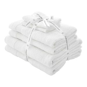 Biele froté bavlnené uteráky a osušky v súprave 6 ks Anti-Bacterial – Catherine Lansfield vyobraziť