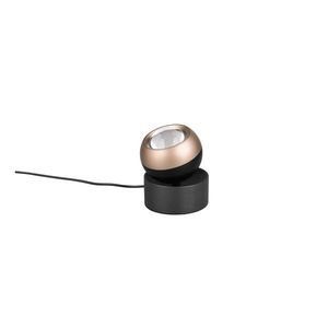 Čierna/v bronzovej farbe LED stolová lampa (výška 14 cm) Orbit – Trio Select vyobraziť