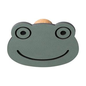 Sivozelený nástenný oceľový háčik Frog Dot Nupo – LIND DNA vyobraziť
