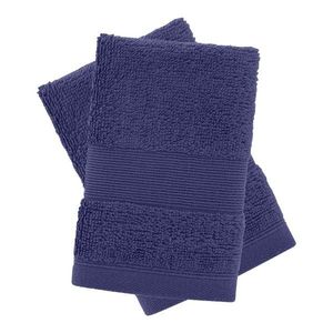 Tmavomodré froté bavlnené uteráky v súprave 2 ks 30x30 cm Anti-Bacterial – Catherine Lansfield vyobraziť