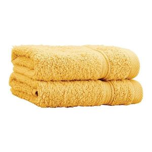 Žlté froté bavlnené uteráky v súprave 2 ks 30x30 cm Zero Twist – Catherine Lansfield vyobraziť