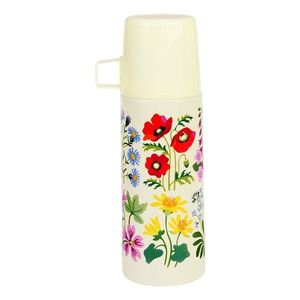Krémovobiela detská termoska 350 ml Wild Flowers – Rex London vyobraziť
