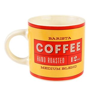 Červený/krémovobiely keramický hrnček 350 ml Barista – Rex London vyobraziť