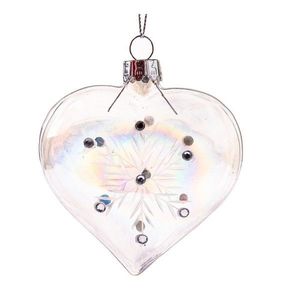 Sklenená vianočná ozdoba 8, 5 cm Heart – Dakls vyobraziť