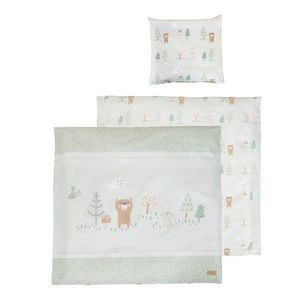 Svetlozelená bavlnená detská obliečka do postieľky 80x80 cm Woodland Buddies – Roba vyobraziť