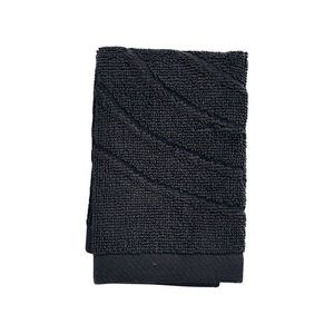 Čierny froté bavlnený uterák 30x30 cm Time – Zone vyobraziť