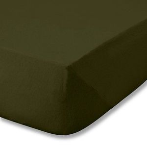Khaki napínacia flanelová plachta 150x200 cm Brushed – Catherine Lansfield vyobraziť