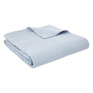 Modrý prešívaný pléd 230x220 cm Quilted Lines – Bianca vyobraziť