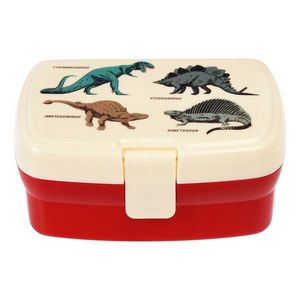 Červený/krémovobiely detský desiatový box Prehistoric Land – Rex London vyobraziť