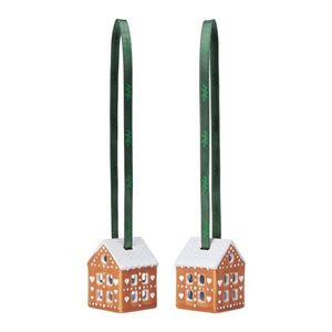 Keramické vianočné ozdoby v súprave 2 ks 5 cm Gingerbread – Kähler Design vyobraziť