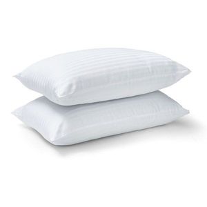 Vankúš 2 ks 48x74 cm Hotel Satin Stripe – Catherine Lansfield vyobraziť