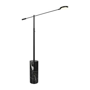 Čierna LED stojacia lampa (výška 145 cm) Fiore – Trio Select vyobraziť