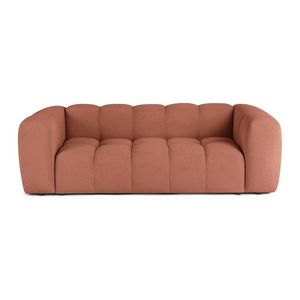 Terakotová zamatová pohovka 225 cm Cube – Bonami Selection vyobraziť