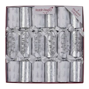 Vianočné crackery v súprave 6 ks Silver Ice – Robin Reed vyobraziť