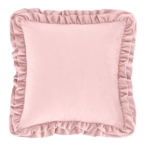 Zamatový dekoračný vankúš 43x43 cm Velvet Double Frill – Catherine Lansfield vyobraziť