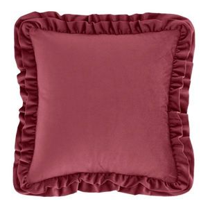 Zamatový dekoračný vankúš 43x43 cm Velvet Double Frill – Catherine Lansfield vyobraziť