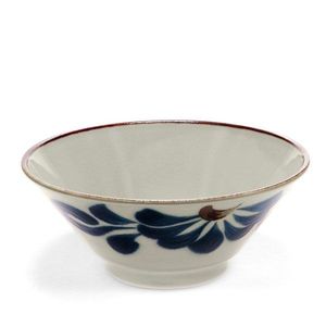 Modrá/béžová porcelánová ramen miska 900 ml Flower – Rex London vyobraziť