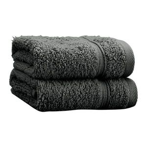 Tmavosivé froté bavlnené uteráky v súprave 2 ks 30x30 cm Zero Twist – Catherine Lansfield vyobraziť