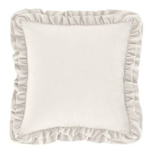 Zamatový dekoračný vankúš 43x43 cm Velvet Double Frill – Catherine Lansfield vyobraziť