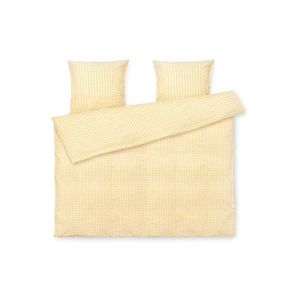Žlté krepové obliečky na dvojlôžko/predĺžené 200x220 cm Bæk&Bølge – JUNA vyobraziť