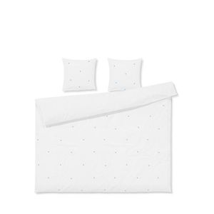 Biele obliečky na dvojlôžko/predĺžené z bavlneného perkálu 200x220 cm Daisy – JUNA vyobraziť