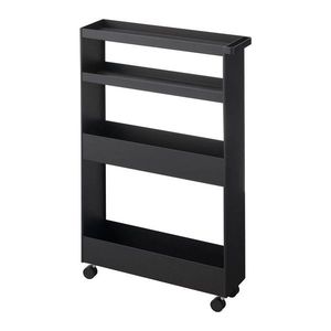 Matne čierny oceľový kúpeľňový regál 48x80, 5 cm Tower – YAMAZAKI vyobraziť