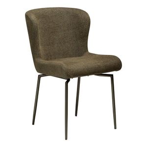 Khaki čalúnená jedálenská stolička Glam – DAN-FORM Denmark vyobraziť