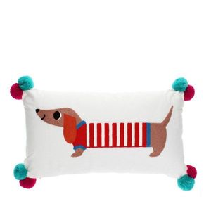 Detský vankúšik s prímesou bavlny 50x33 cm Sausage Dog – Rex London vyobraziť