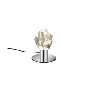 LED stolová lampa v striebornej farbe so skleneným tienidlom (výška 17 cm) Verano – Trio Select vyobraziť