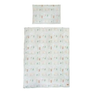 Svetlozelená bavlnená detská obliečka do postieľky 100x135 cm Woodland Buddies – Roba vyobraziť