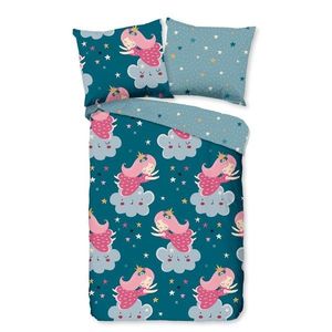 Bavlnená detská obliečka do postieľky v petrolejovej farbe 120x150 cm Princesse – Good Morning vyobraziť
