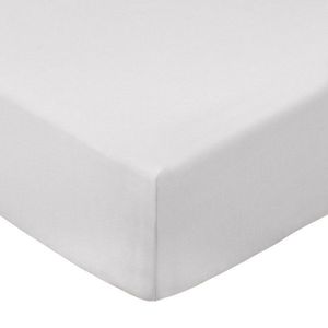 Sivá napínacia plachta z bavlneného perkálu 150x200 cm Cotton Percale – Bianca vyobraziť