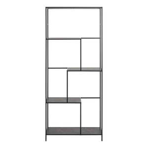Matne čierna knižnica v dekore mramoru 72x114x32 cm Infinity – Actona vyobraziť