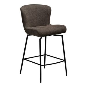 Hnedá čalúnená barová stolička (výška sedadla 67, 5 cm) Glam – DAN-FORM Denmark vyobraziť