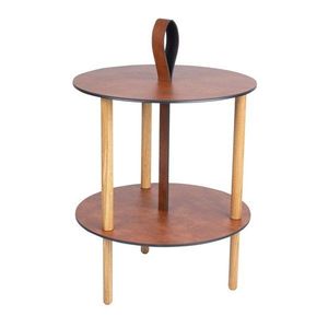 Okrúhly odkladací stolík ø 38 cm Strap S Bull – LIND DNA vyobraziť