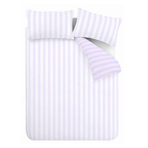 Biele/v levanduľovej farbe obliečky na dvojlôžko/predĺžené 230x220 cm Stripe Tease – Sassy B vyobraziť