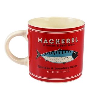 Červený/krémovobiely keramický hrnček 350 ml Fish – Rex London vyobraziť